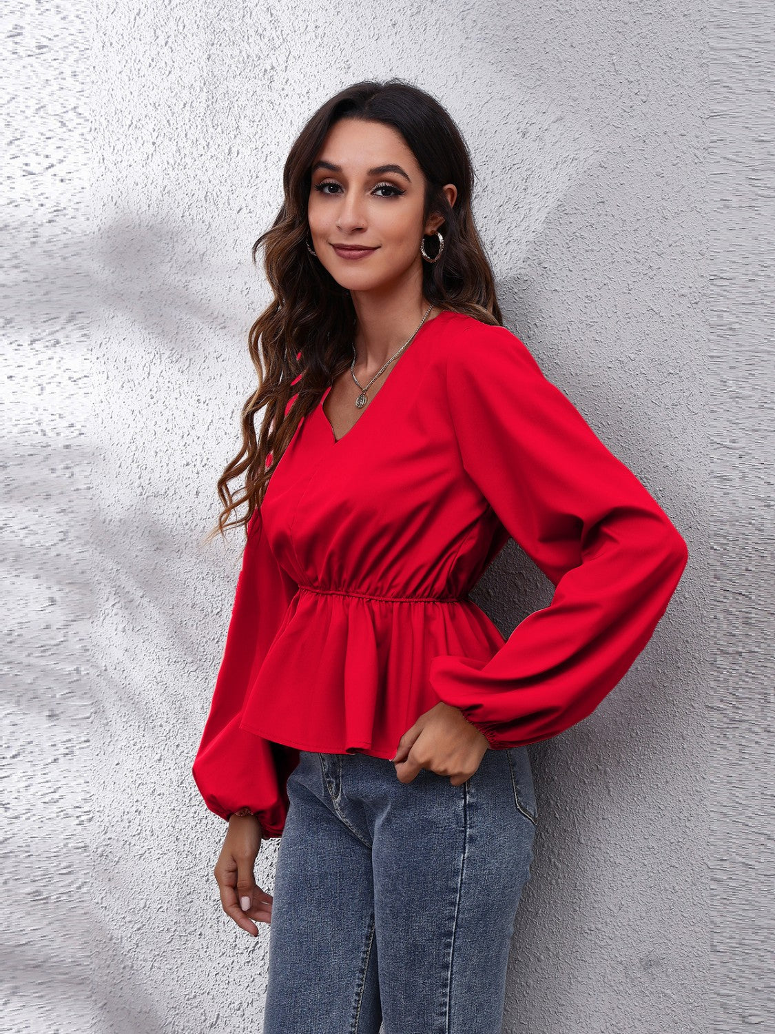 Color Me Classy Balloon Sleeve Top