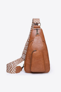 Thumbnail for Adored Take A Trip PU Leather Sling Bag