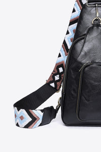 Thumbnail for Adored Take A Trip PU Leather Sling Bag