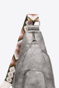 Thumbnail for Adored Take A Trip PU Leather Sling Bag
