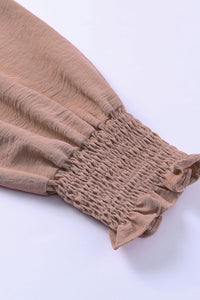 Thumbnail for Tied Flounce Sleeve Plunge Romper