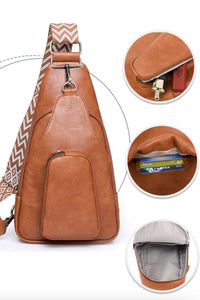 Thumbnail for Adored Take A Trip PU Leather Sling Bag