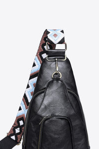 Thumbnail for Adored Take A Trip PU Leather Sling Bag