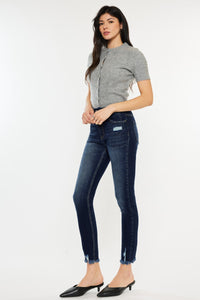 Thumbnail for Kancan Full Size Cat's Whiskers Raw Hem High Waist Jeans