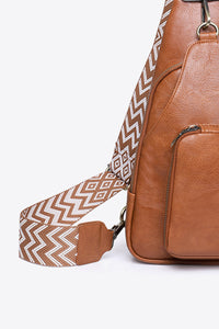 Thumbnail for Adored Take A Trip PU Leather Sling Bag