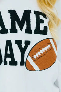 Thumbnail for GAME DAY Round Neck Long Sleeve Sweatshirt