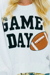 Thumbnail for GAME DAY Round Neck Long Sleeve Sweatshirt
