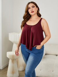 Thumbnail for Plus Size Double-Strap Scoop Neck Cami
