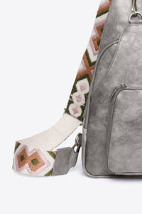 Thumbnail for Adored Take A Trip PU Leather Sling Bag