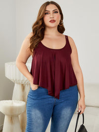 Thumbnail for Plus Size Double-Strap Scoop Neck Cami