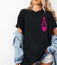 Thumbnail for Ace of Hearts Graphic Tee