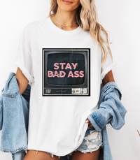 Thumbnail for Stay Bad Ass Vintage Graphic Tee
