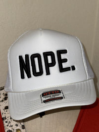 Thumbnail for Nope -3D Embroidered Otto Foam Trucker Hat