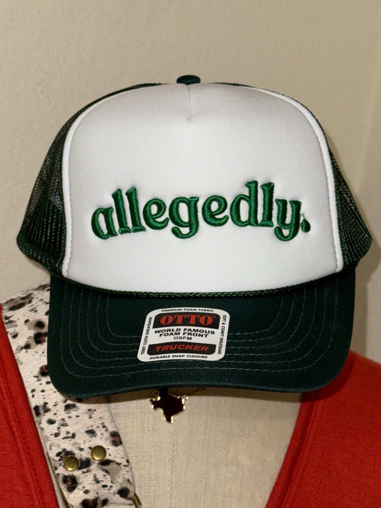 Allegedly 3D Embroidered Otto brand Foam Trucker Hat