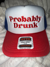 Thumbnail for Probably Drunk Embroidered OTTO Trucker Hat