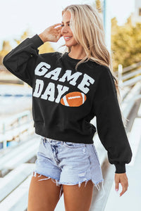 Thumbnail for GAME DAY Round Neck Long Sleeve Sweatshirt