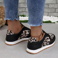 Thumbnail for Tied Printed PU Leather Athletic Sneakers