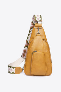 Thumbnail for Adored Take A Trip PU Leather Sling Bag