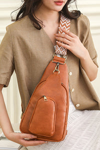 Thumbnail for Adored Take A Trip PU Leather Sling Bag