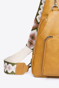 Thumbnail for Adored Take A Trip PU Leather Sling Bag