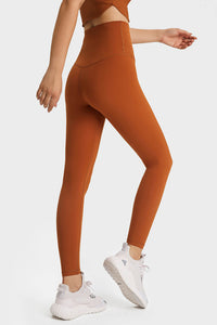 Thumbnail for Feel Like Skin Elastic Waistband Yoga Leggings