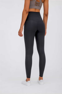 Thumbnail for Feel Like Skin Elastic Waistband Yoga Leggings