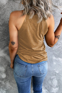 Thumbnail for Curved Hem Grecian Tank Top